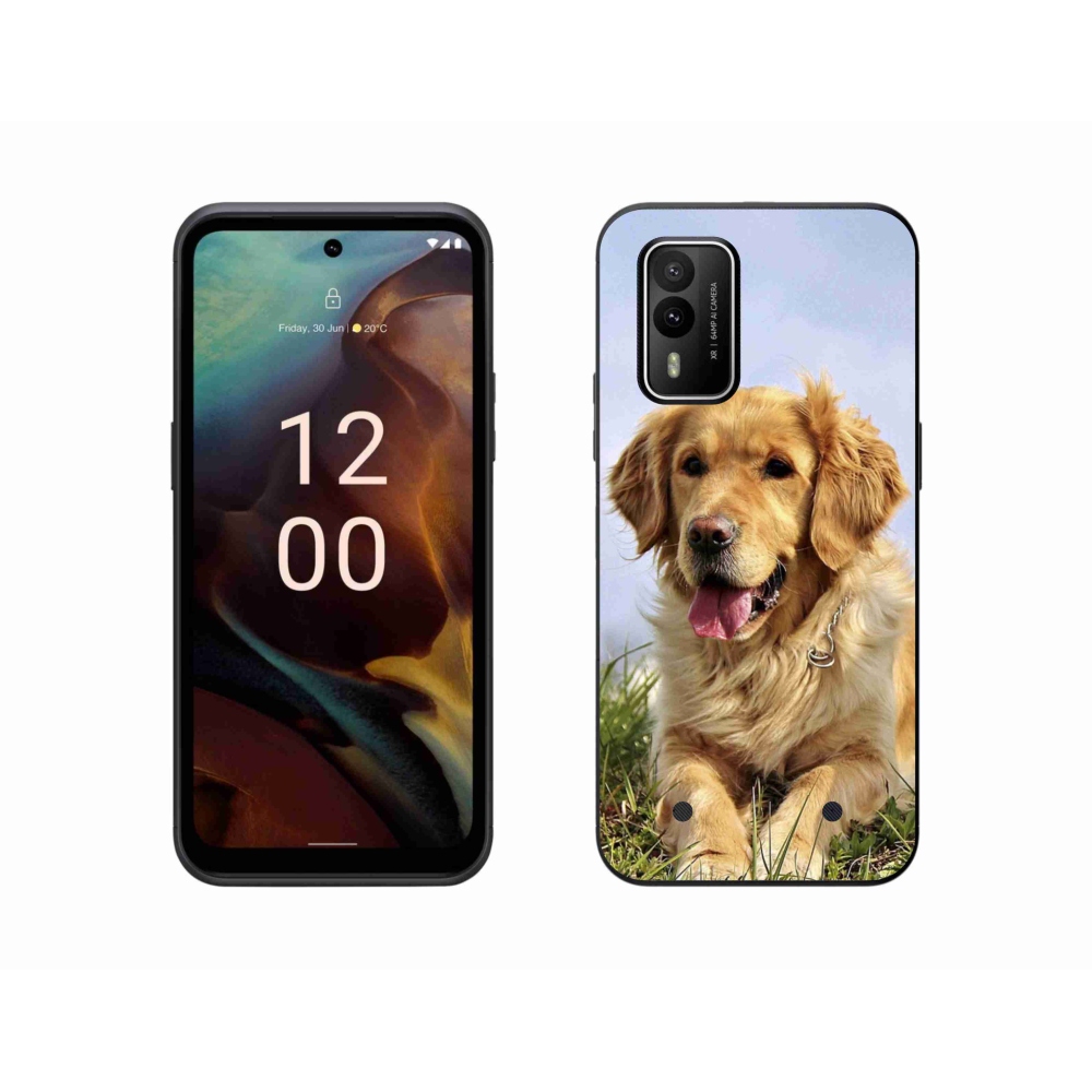 Gél tok mmCase a Nokia XR21 készülékhez - arany retriever