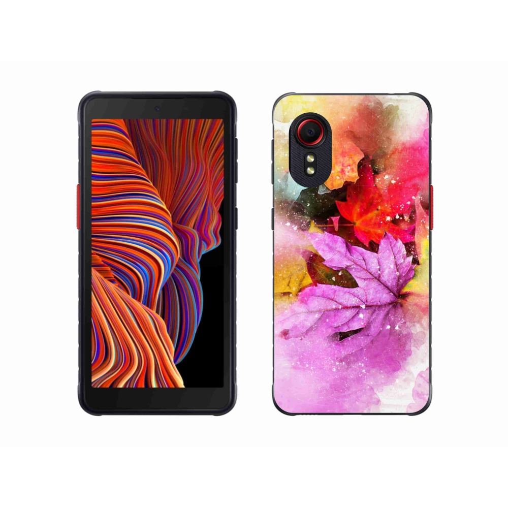 Gél borítás mmCase Samsung Galaxy Xcover 5 - színes levelek