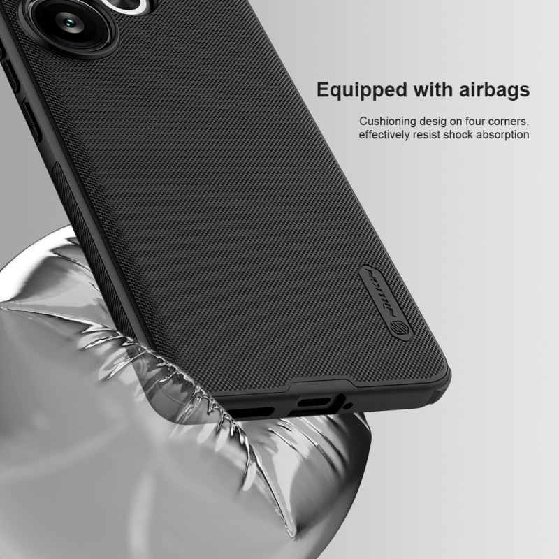 Nillkin Super Frosted PRO mágneses hátlap a Poco F6-hoz Fekete