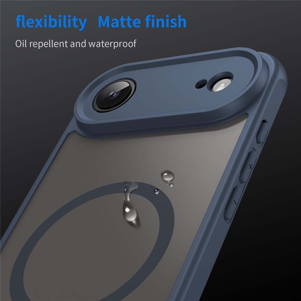 Matte zselés tok MagSafe-rel iPhone 17 Air készülékhez - kék
