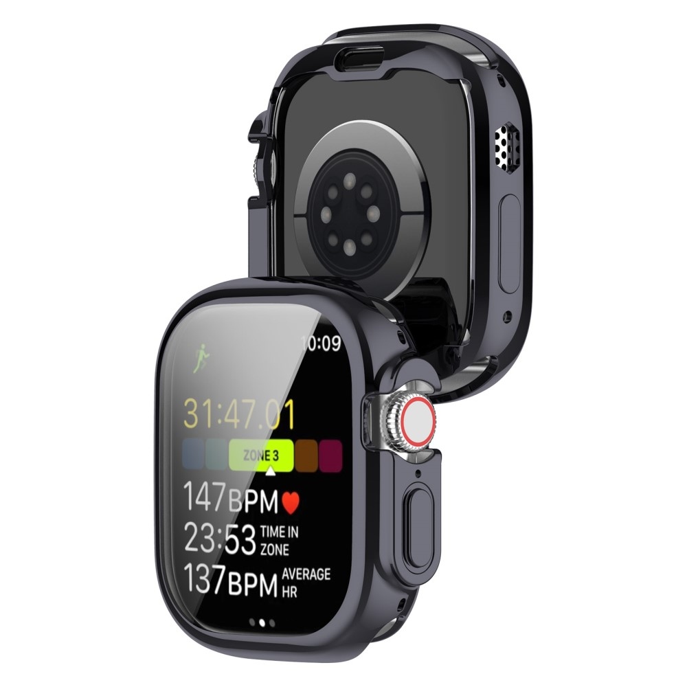 Puha, felpattintható gél védőtok Apple Watch Ultra/Ultra 2 49 mm-es órához - szürke