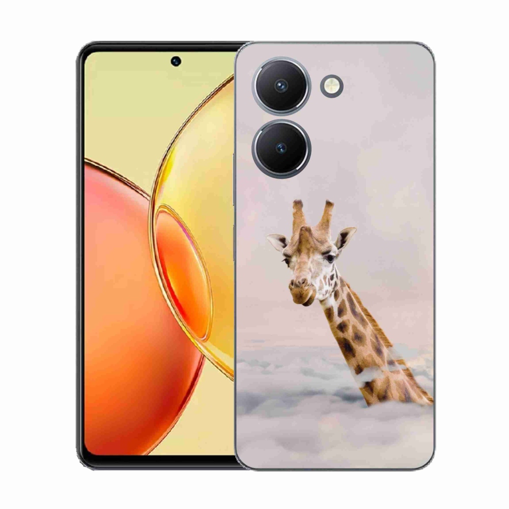 Gél borítás mmCase a Vivo Y36-hoz - zsiráf a felhőkben