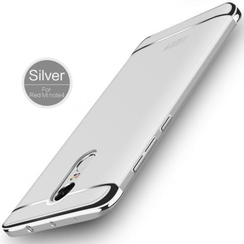 Hibrid 3in1 tartós tok Xiaomi Redmi Note 4X-hez - ezüst színű