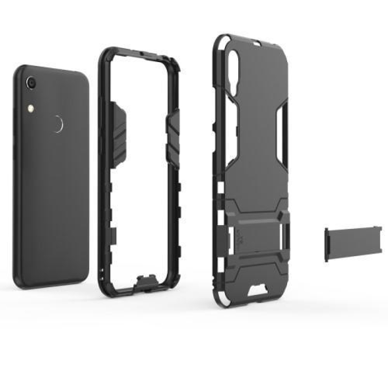 Hibrid tartós tok a Huawei Y6 (2019) számára - fekete