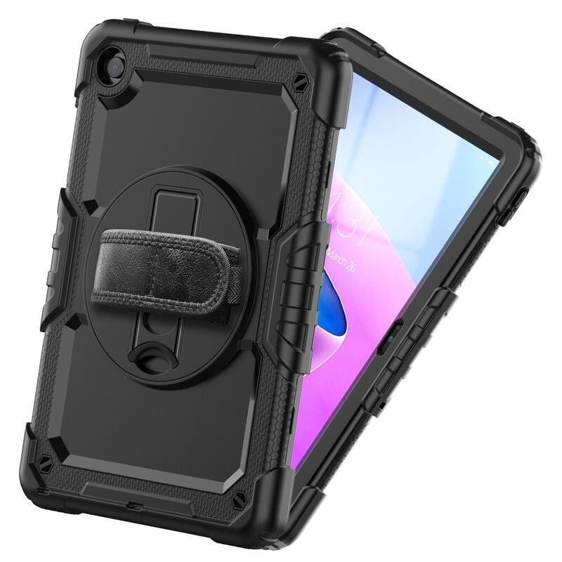 Hibrid táblagép tok kéztartóval és vállpánttal Lenovo Tab M10 Plus (3rd Gen) - fekete