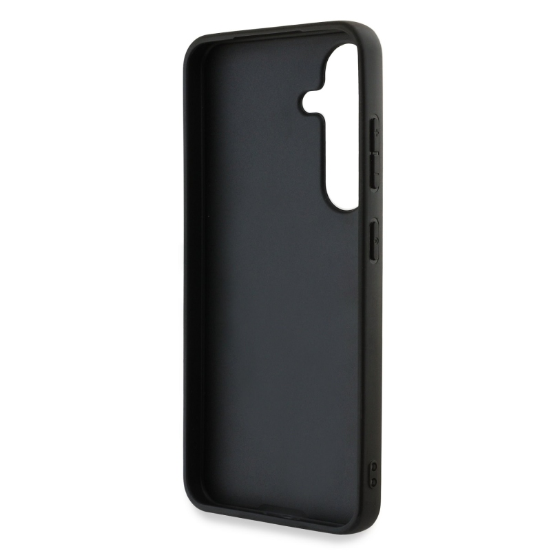 Guess PU 4G fém logó hátlap Samsung Galaxy S25 szürke