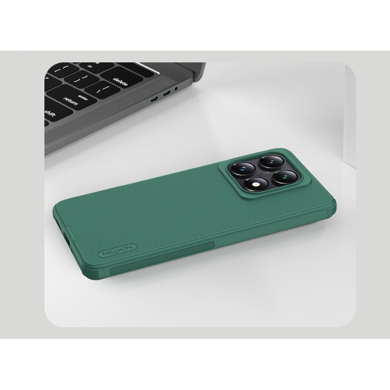 Nillkin Super Frosted PRO hátlap a Xiaomi 14T Pro számára Mélyzöld