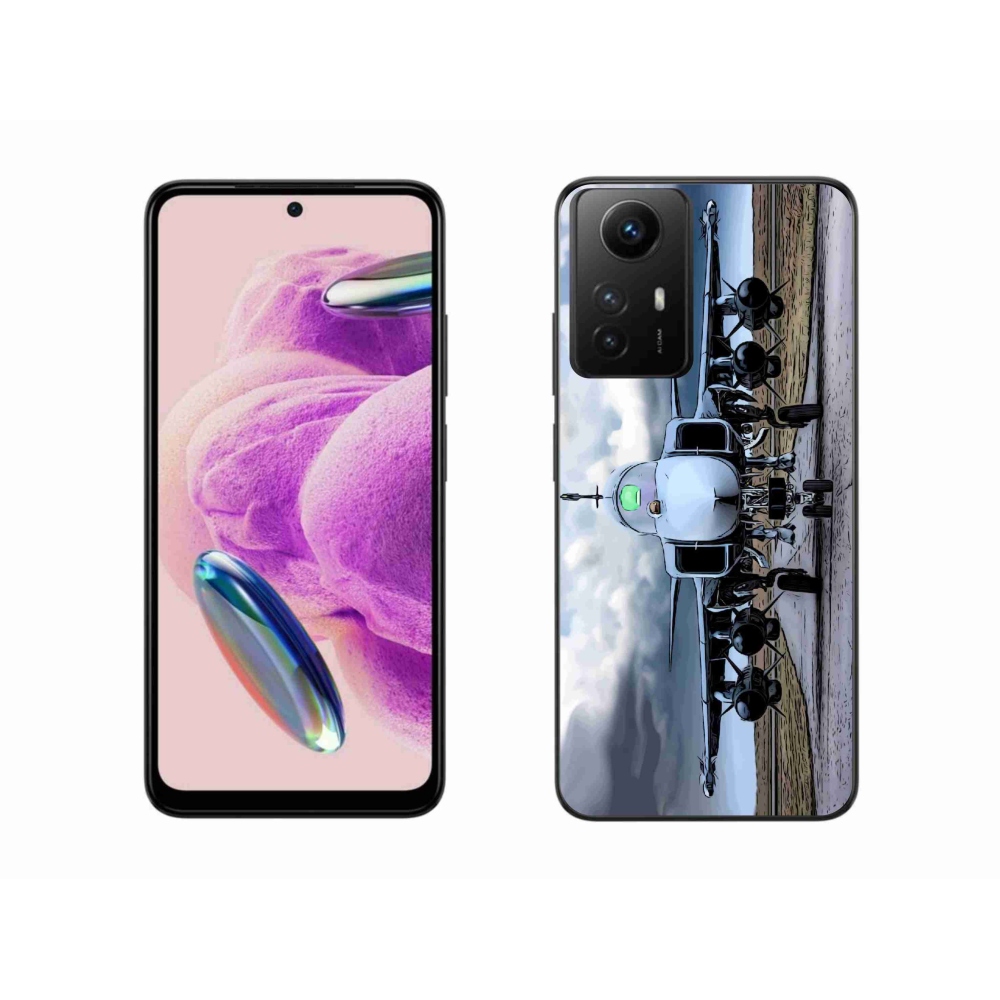 Gél borító mmCase a Xiaomi Redmi Note 12S-hez - katonai repülőgépek