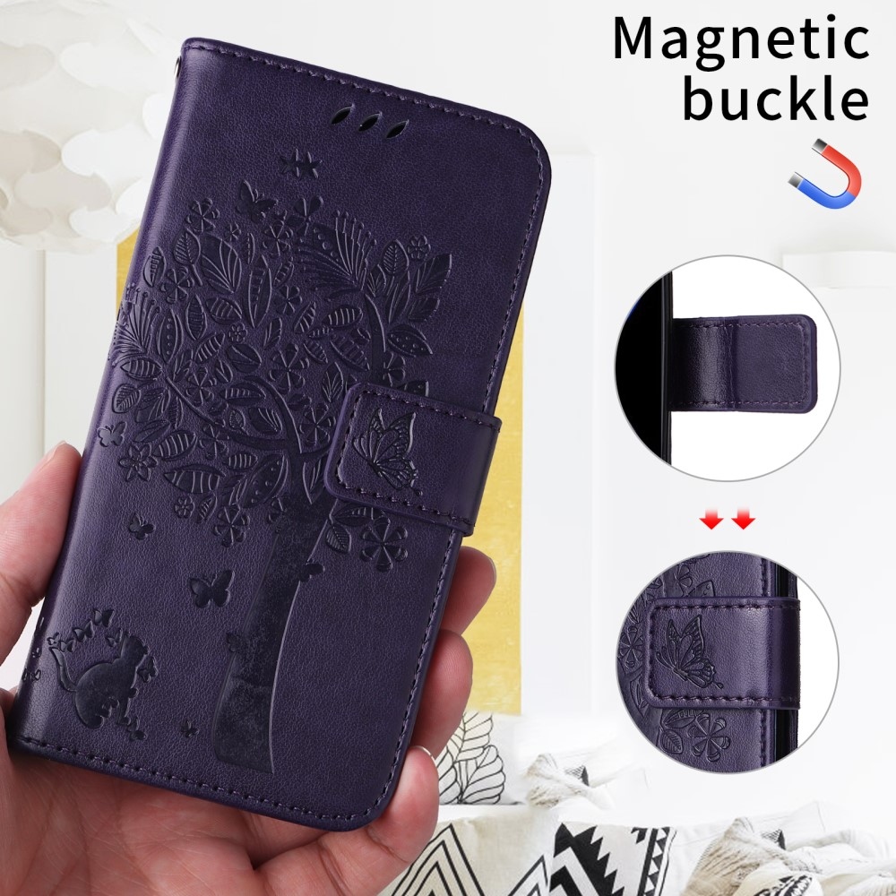 Fák könyve tok Xiaomi Redmi A5 (171.7x77.8x8.3mm) - sötétlila