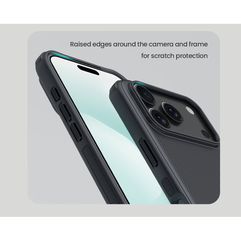 Nillkin Super Frosted PRO mágneses hátlap az Apple iPhone 17 Pro készülékhez Fekete