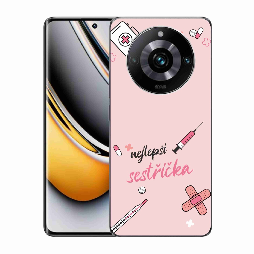 Gél borítás mmCase a Realme 11 Pro/11 Pro+ - a legjobb kishúg rózsaszín háttérrel