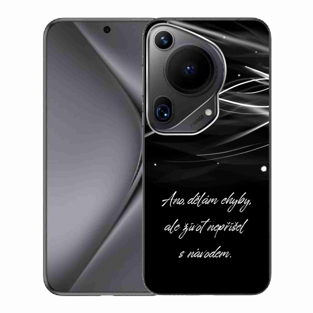 Gél borító mmCase a Huawei Pura 70 Ultra készülékre - idézem fekete háttérrel