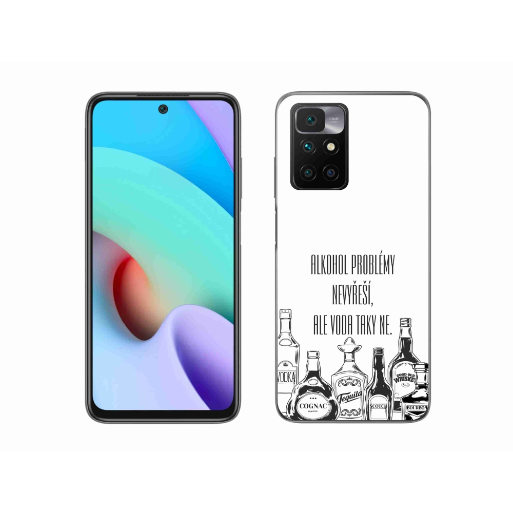 Gél borító mmCase a Xiaomi Redmi 10/Redmi 10 (2022) - vicces szöveg fehér háttérrel