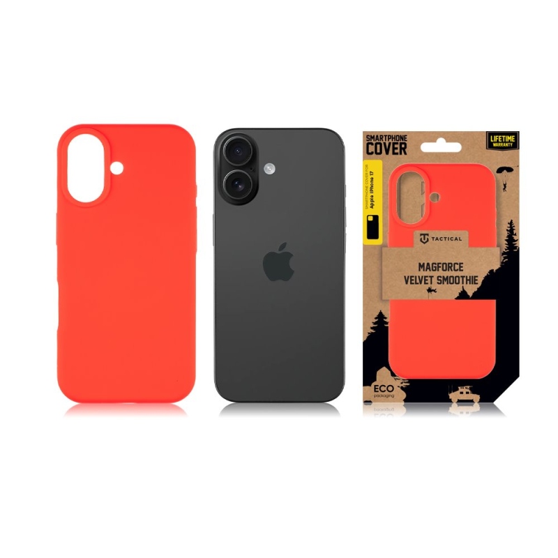 Taktikai MagForce bársony Smoothie borító az Apple iPhone 17 Chilli készülékhez