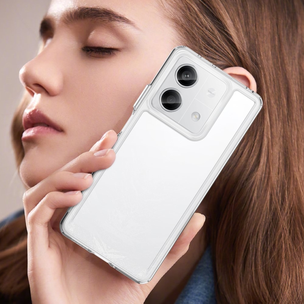 Gél tok rögzített hátlappal a Xiaomi Redmi Note 13 5G-n - átlátszó