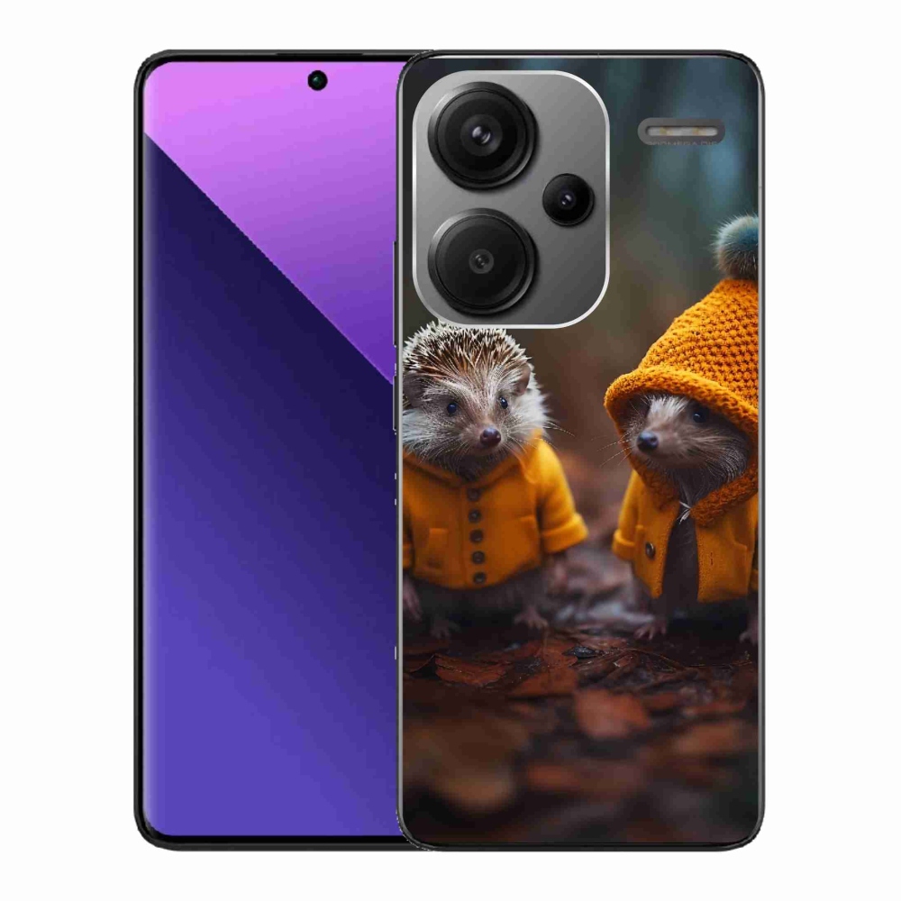 Gél borítás mmCase a Xiaomi Redmi Note 13 Pro+ 5G számára - süni