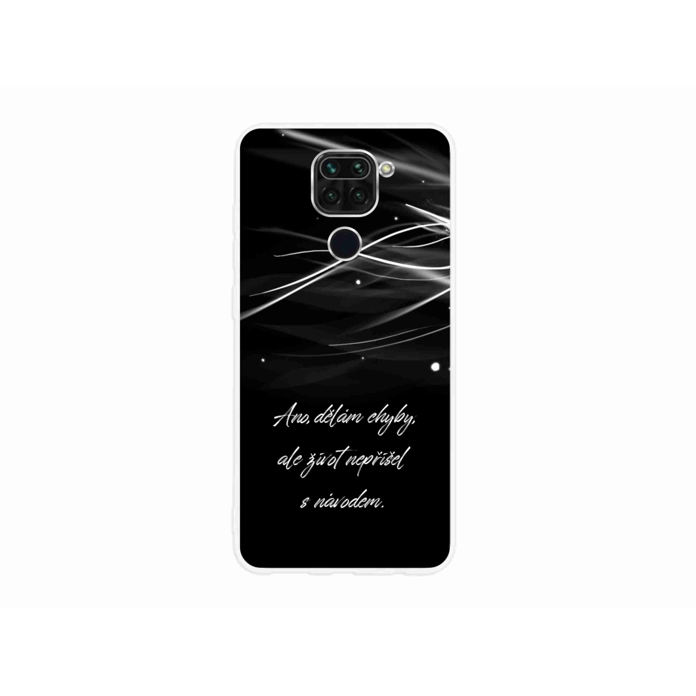 Gél borítás mmCase a Xiaomi Redmi Note 9-hez - idézem fekete háttérrel