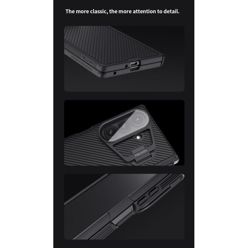 Nillkin CamShield CamShield Prop Pen Slot (átlátszó lencse) hátlap Samsung Galaxy Z Fold 7 Fekete