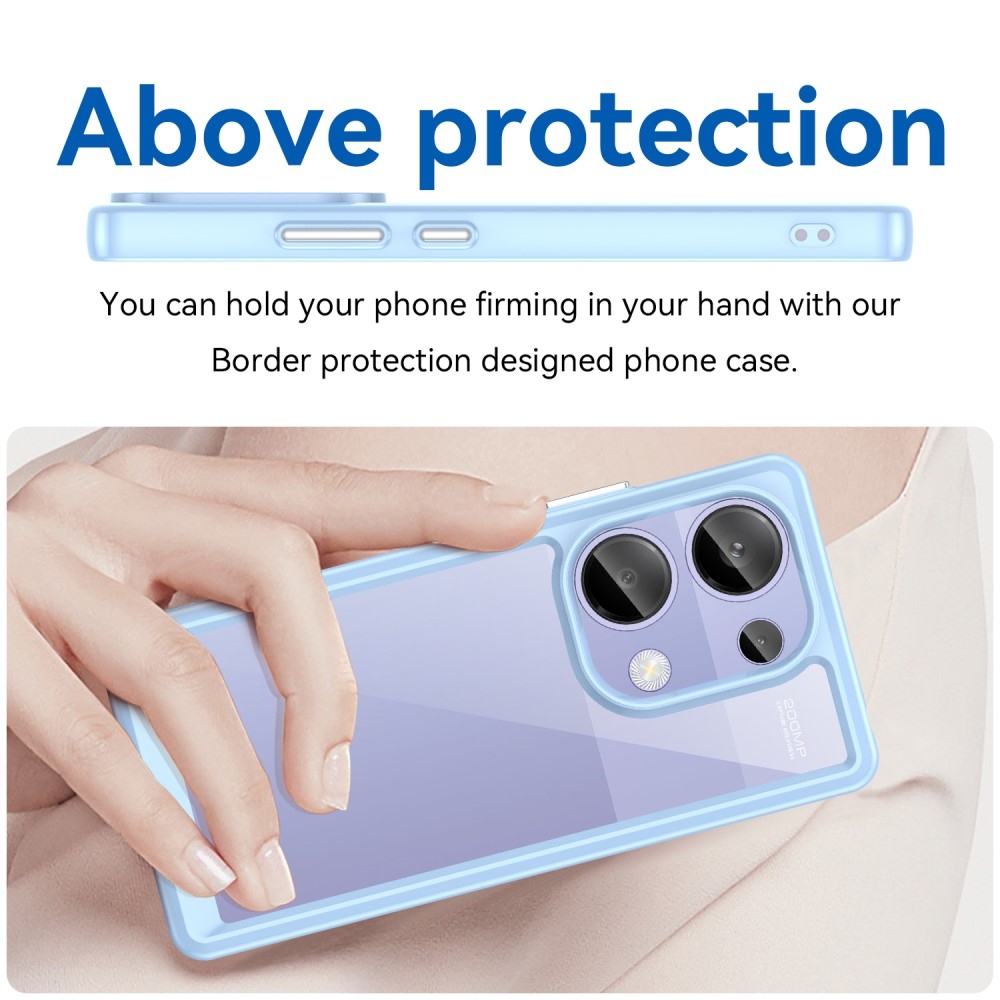 Gél tok kemény hátlappal Xiaomi Redmi Note 13 Pro 4G/Poco M6 Pro - kék
