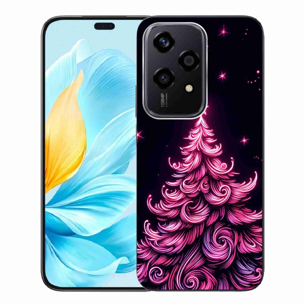 Gél borító mmCase a Honor 200 Lite 5G számára - neon karácsonyfa 2