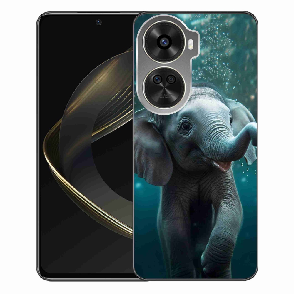 Zselés borítás mmCase a Huawei Nova 12 SE-hez - elefánt a víz alatt
