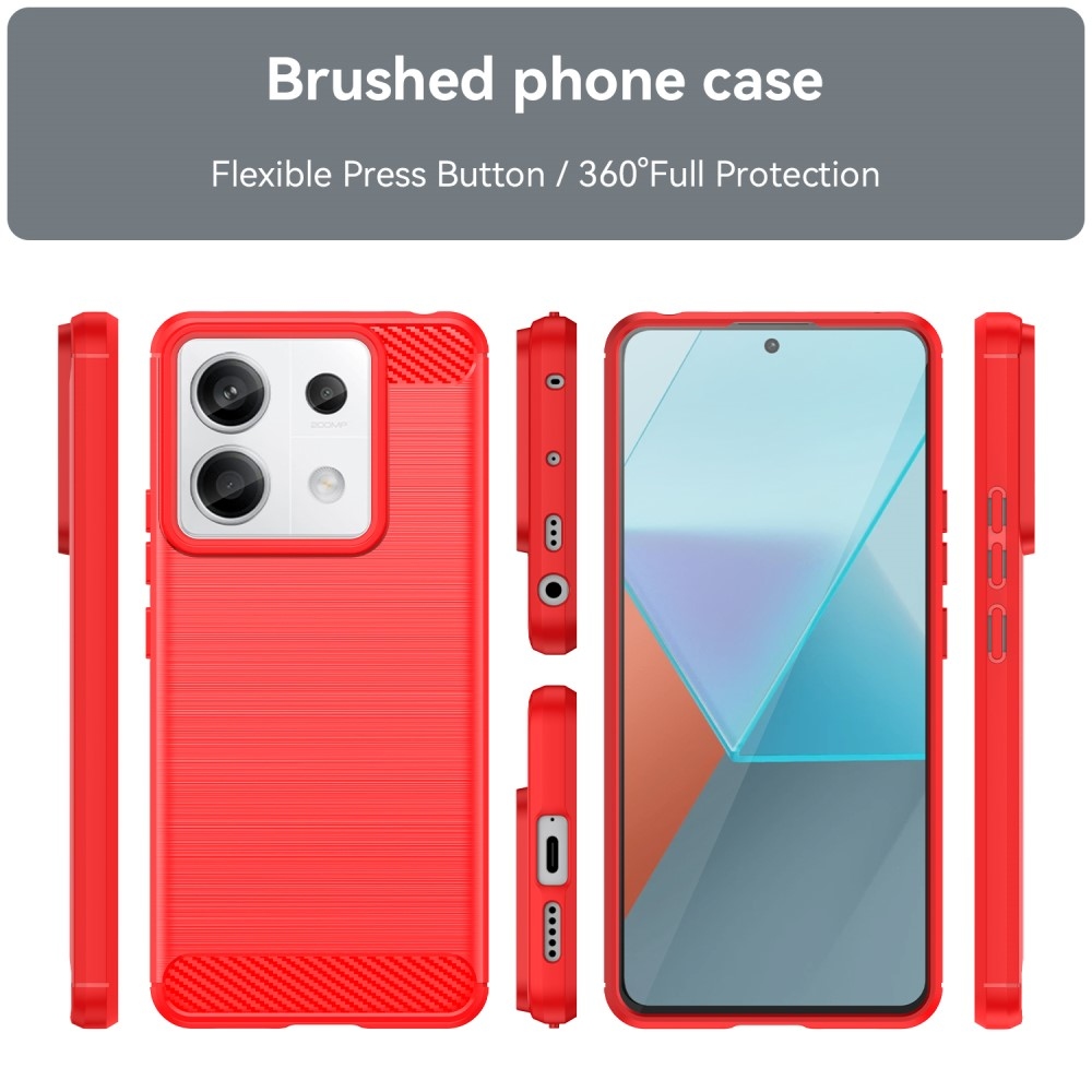 Szénálló zselés tok Xiaomi Redmi Note 13 Pro 5G/Poco X6 5G - piros