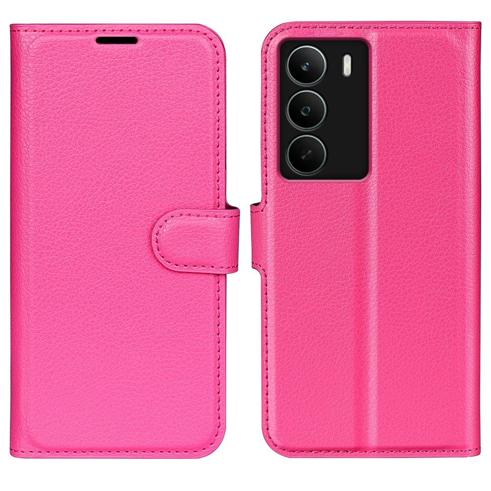 Litchi könyvtáska a Realme C71-hez - rózsaszínű