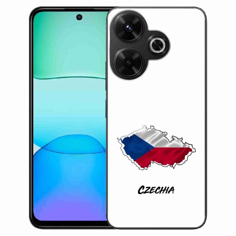 Gél borítás mmCase a Xiaomi Redmi 13 4G/Poco M6 4G - Csehország fehér háttérrel