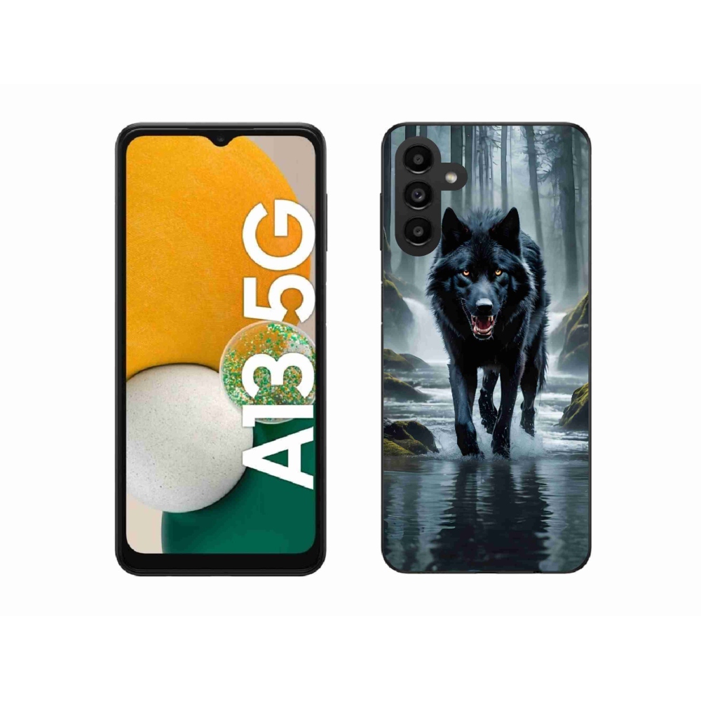 Gél védőhuzat mmCase Samsung Galaxy A13 5G - fekete farkas