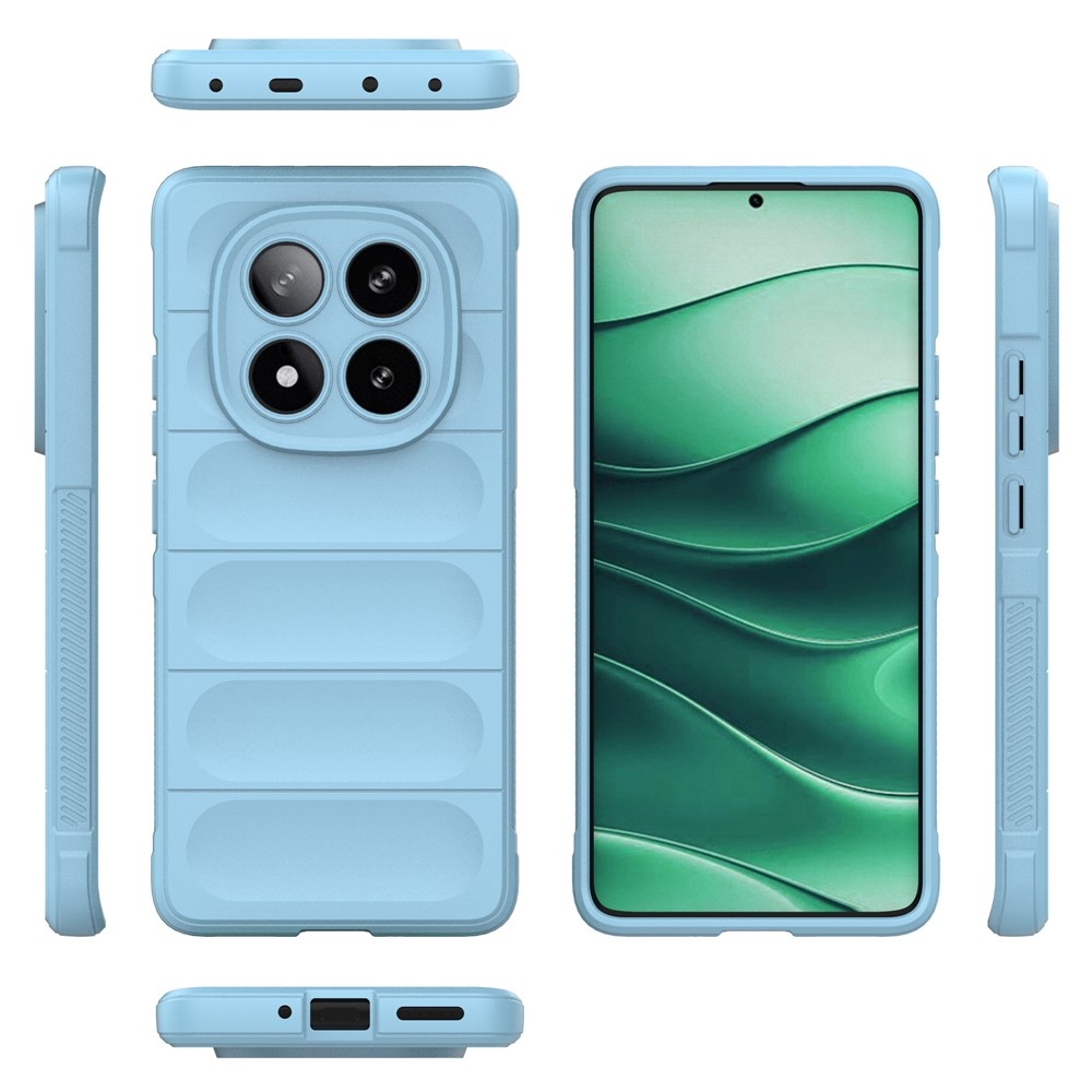 Rugg tartós zselés tok Xiaomi Redmi Note 14 Pro 5G/Poco X7 5G - világoskék színben