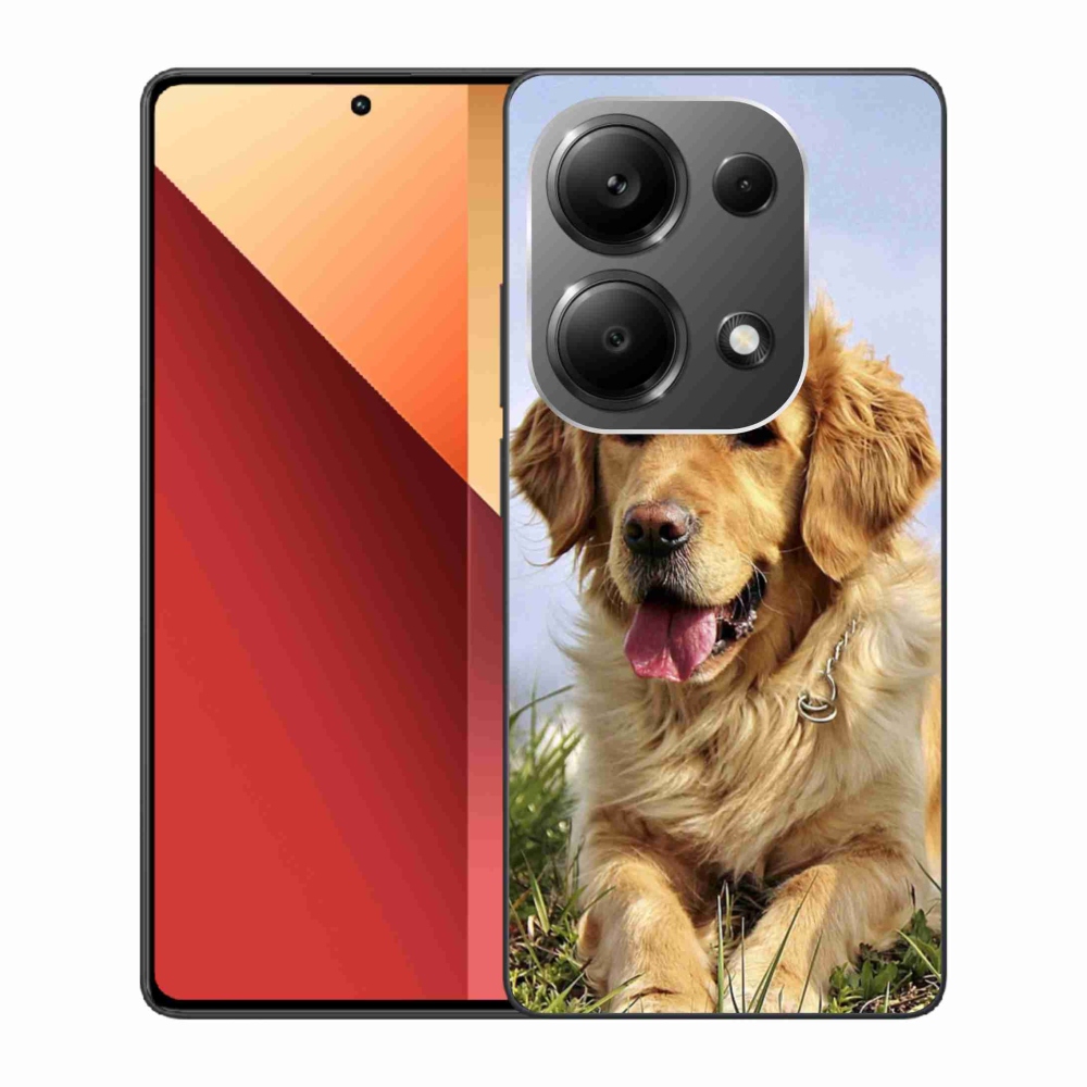 Gél tok mmCase a Xiaomi Redmi Note 13 Pro 4G/Poco M6 Pro számára - arany retriever