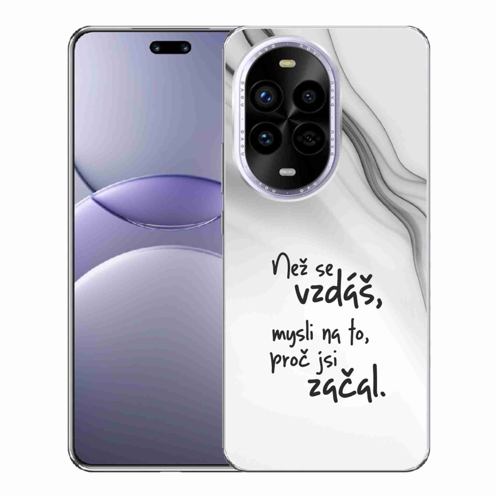Gél borítás mmCase a Huawei Nova 13 Pro 5G - idézet 2 fehér háttérrel