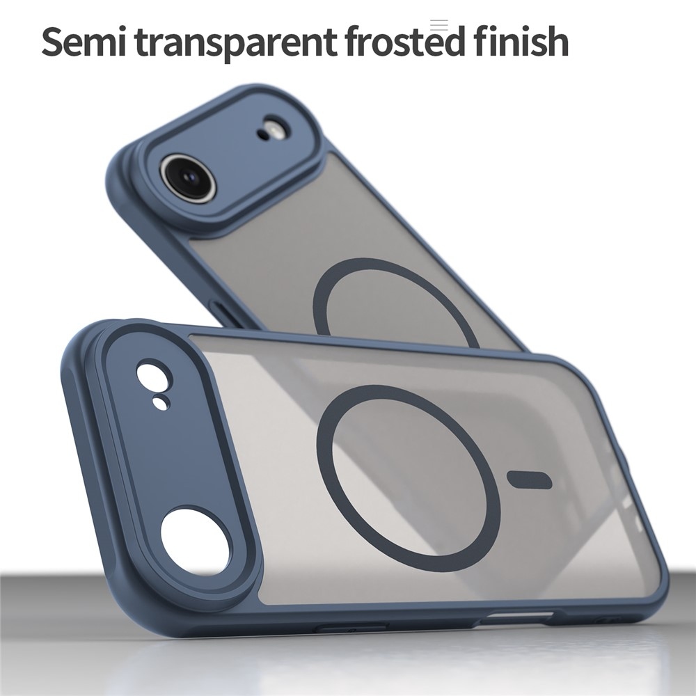 Matte zselés tok MagSafe-rel iPhone 17 Air készülékhez - kék