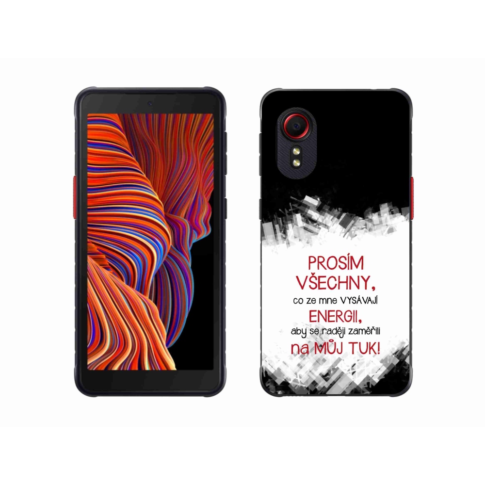 Gél borító mmCase Samsung Galaxy Xcover 5 - vicces szöveg 1 piros