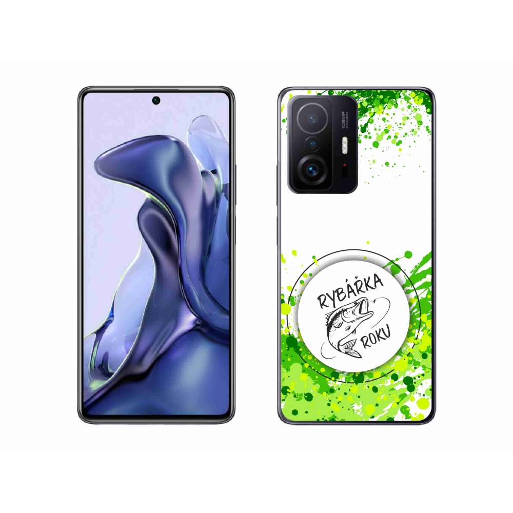 Gél borító mmCase a Xiaomi 11T-hez - az év halászának fehér háttere