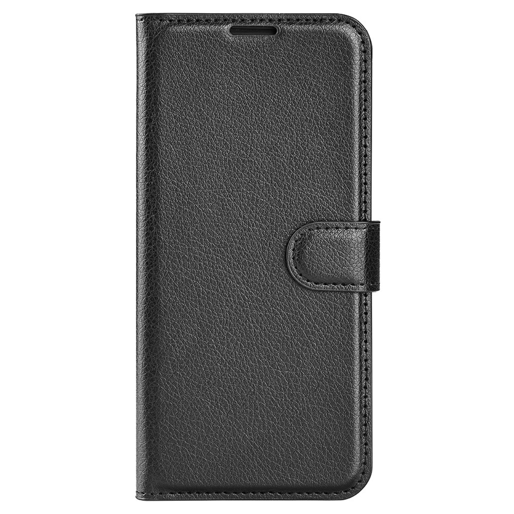 Litchi könyv tok a Xiaomi Poco C65/Redmi 13C készülékhez - fekete
