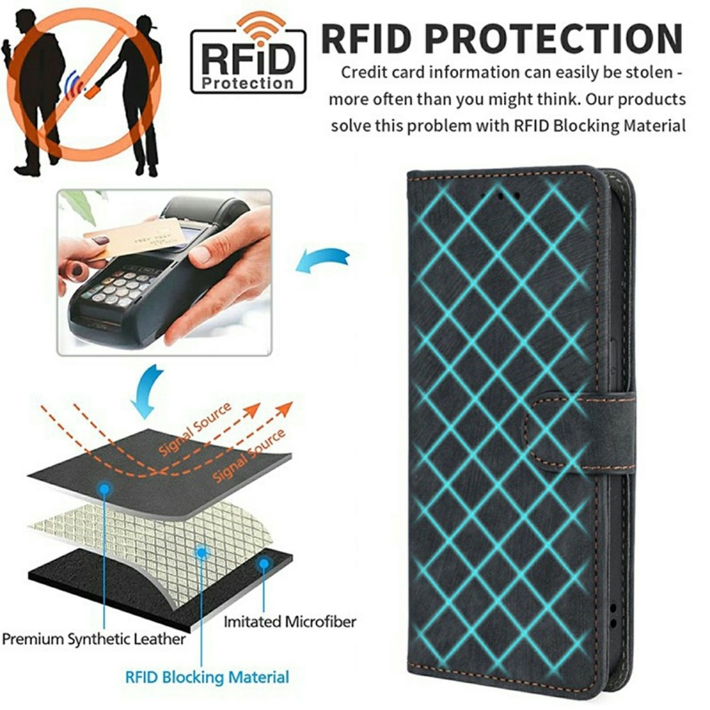 RFID könyvtáska Xiaomi Redmi A5 (171.7x77.8x8.3mm) - barna színben