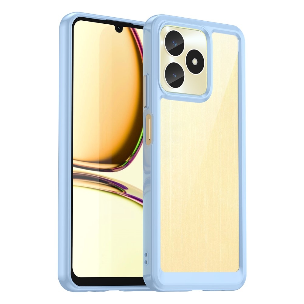 Gél tok fix hátlappal a Realme C51/C53 készülékhez - kék