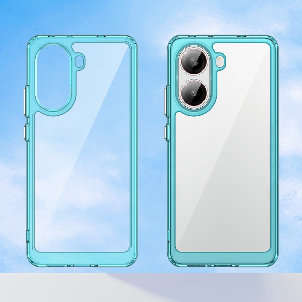 Gél tok rögzített hátlappal Xiaomi Poco X7 Pro 5G - világoskék