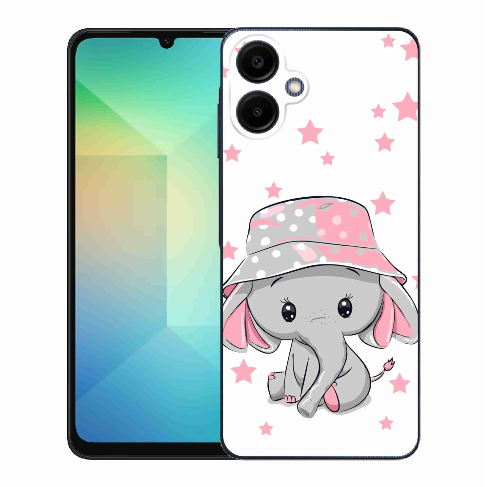 Gél védőhuzat mmCase Samsung Galaxy A06 4G - rózsaszín elefánthoz