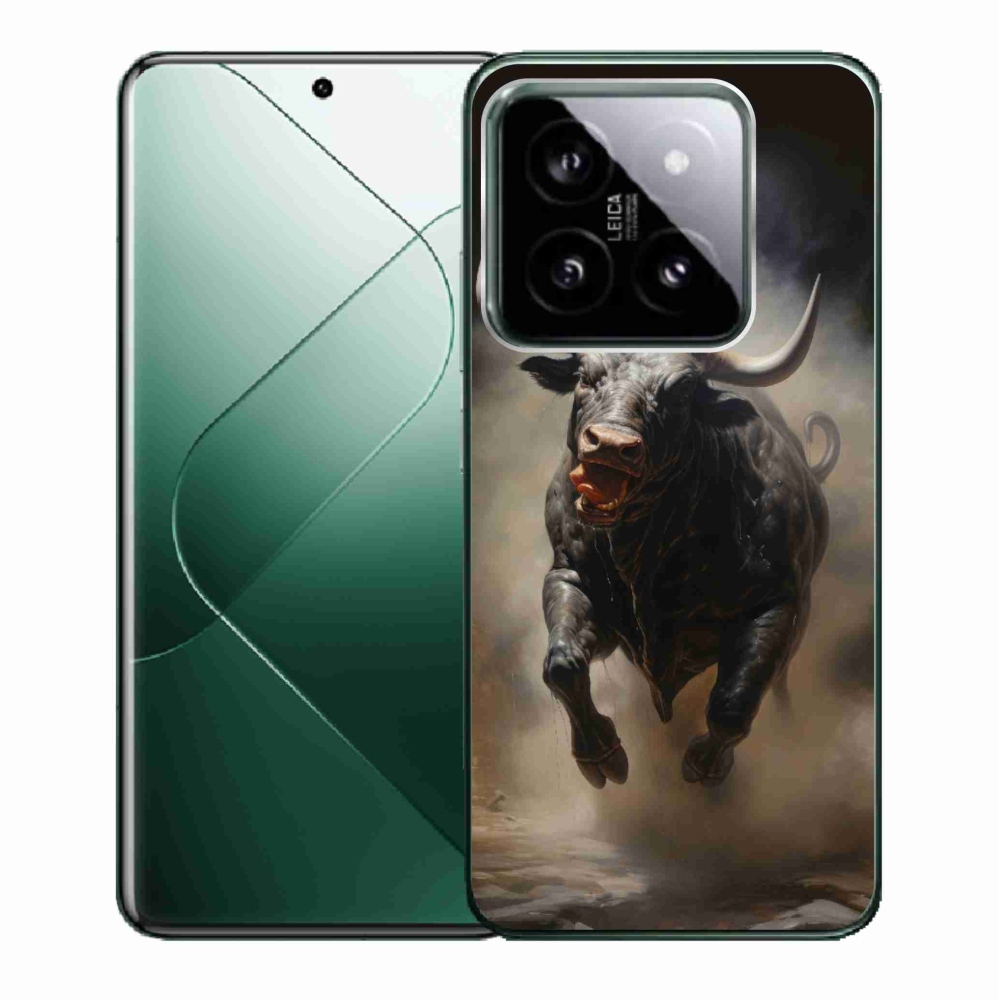 Gél borítás mmCase a Xiaomi 14 - dühös bika számára