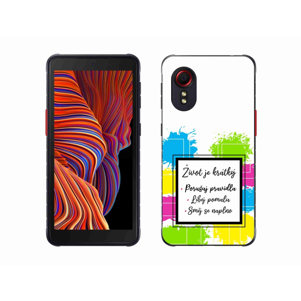 Gél borítás mmCase Samsung Galaxy Xcover 5 - idézem 5 fehér háttér