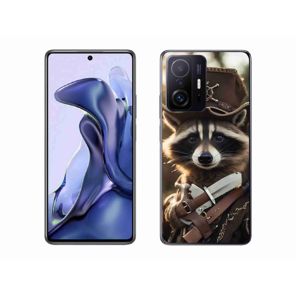 Gél borító mmCase a Xiaomi 11T-hez - mosómedve egyenruhában