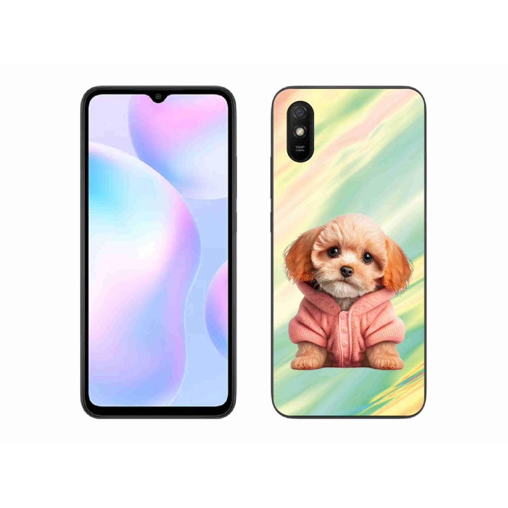Gél borítás mmCase a Xiaomi Redmi 9AT-hoz - kiskutya pulóverben