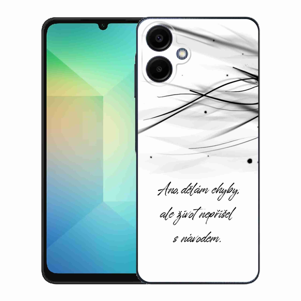 Gél borítás mmCase Samsung Galaxy A06 4G - idézem fehér háttérrel