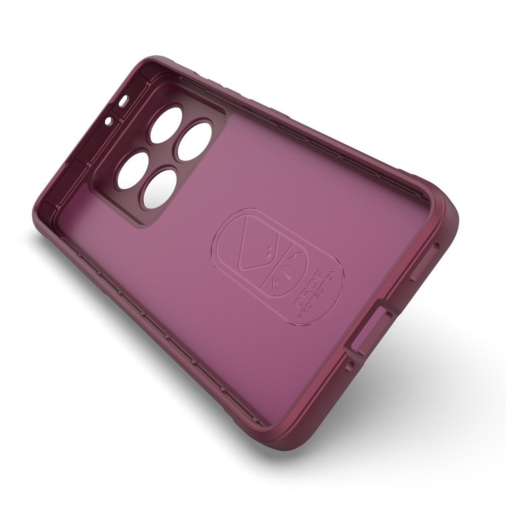 Rugg tartós zselés tok Xiaomi Redmi Note 14 Pro 5G/Poco X7 5G - bordó színben
