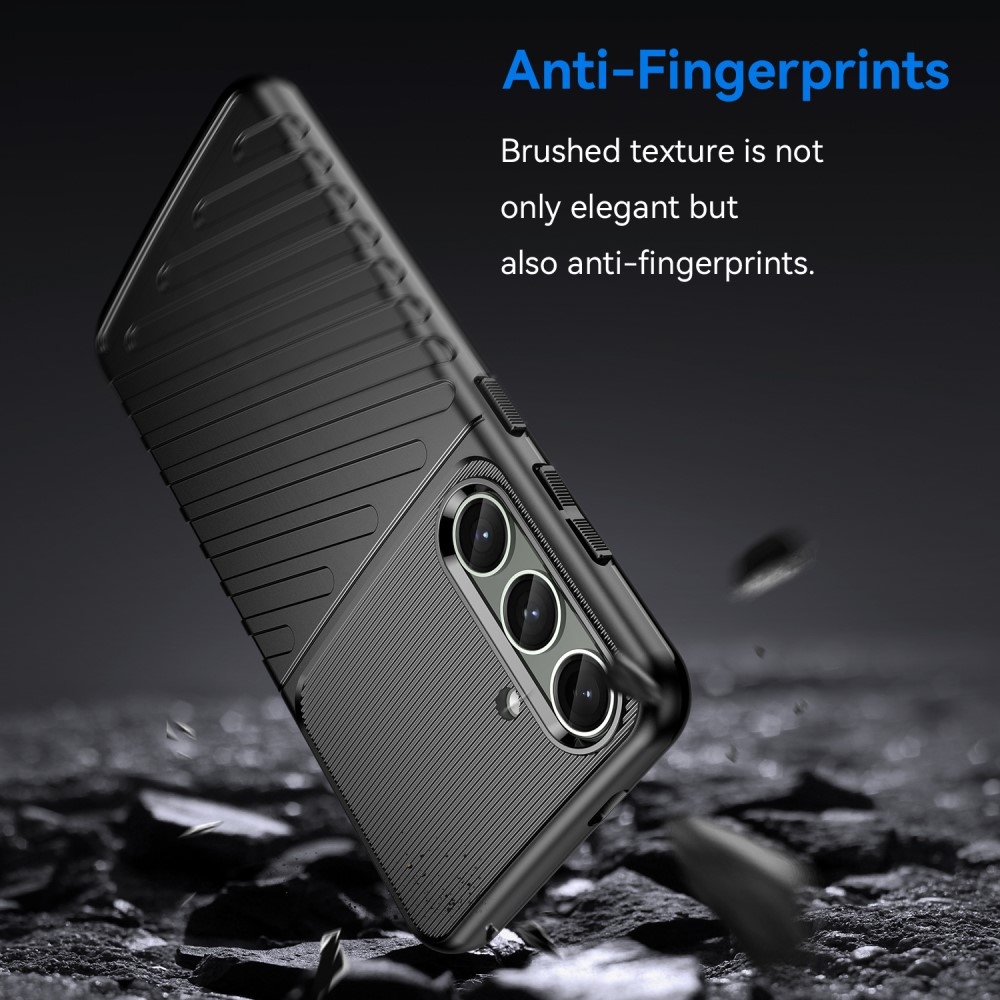 Thunder tartós zselés tok Samsung Galaxy S24+/S25+ készülékhez - fekete