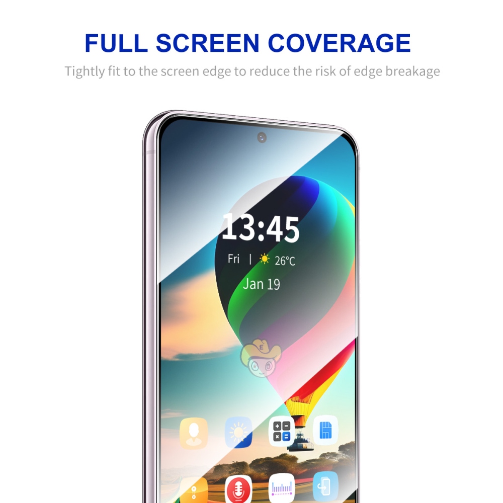 ENK 2.5D teljes képernyő edzett üveg a Samsung Galaxy S25 FE készülékre