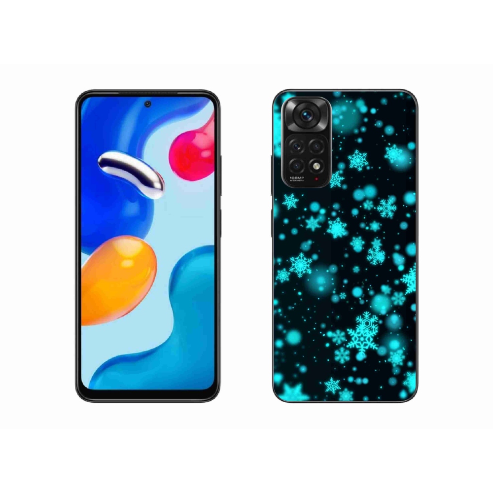 Gél borítás mmCase a Xiaomi Redmi Note 11S 4G-hez - hópelyhek 1