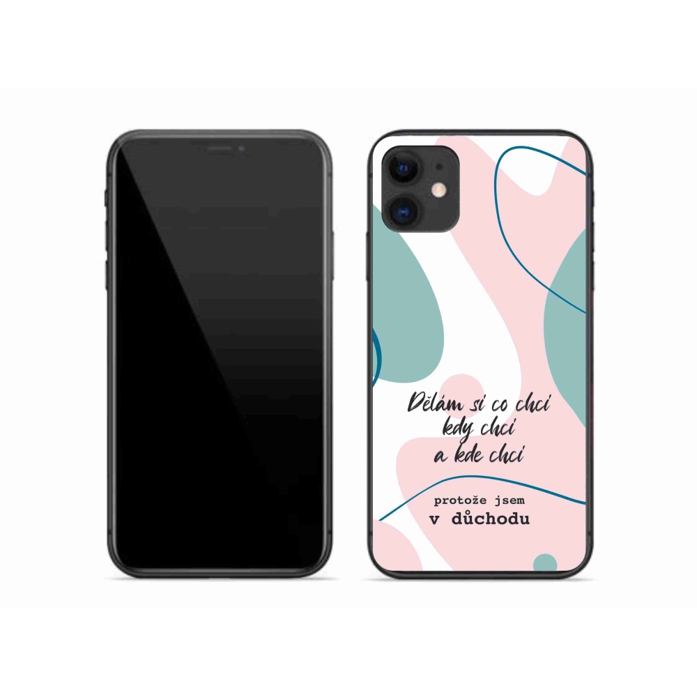 Gél borító mmCase iPhone 11 készülékhez - vicces szöveg 10 fehér háttér